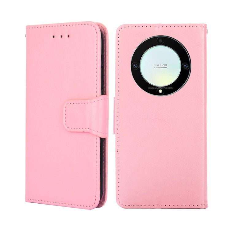 For Honor X9a 5G Crystal Texture Leather Phone Case