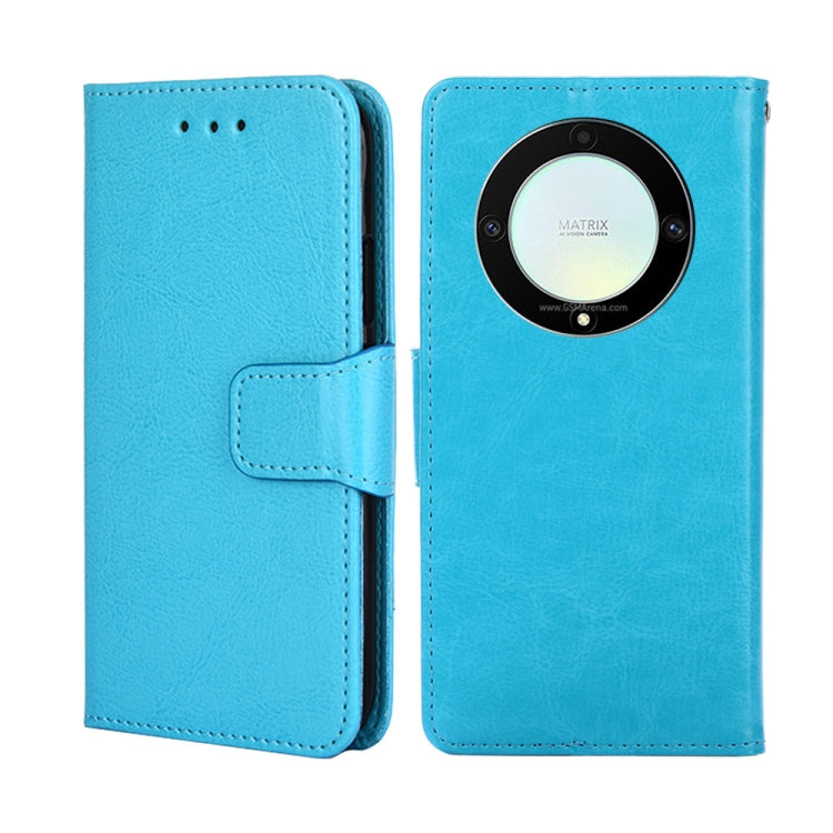 For Honor X9a 5G Crystal Texture Leather Phone Case