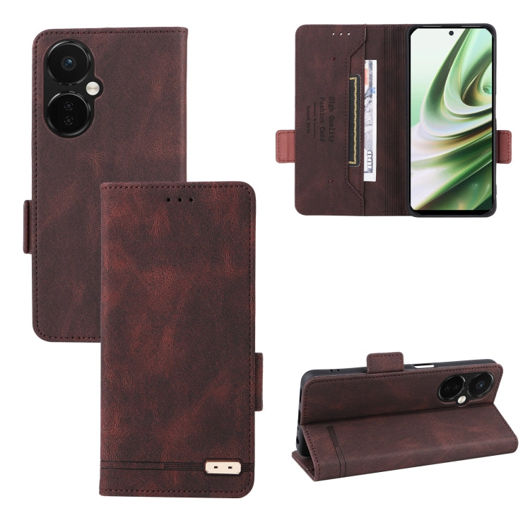 For OnePlus Nord CE 3 5G Magnetic Clasp Leather Phone Case