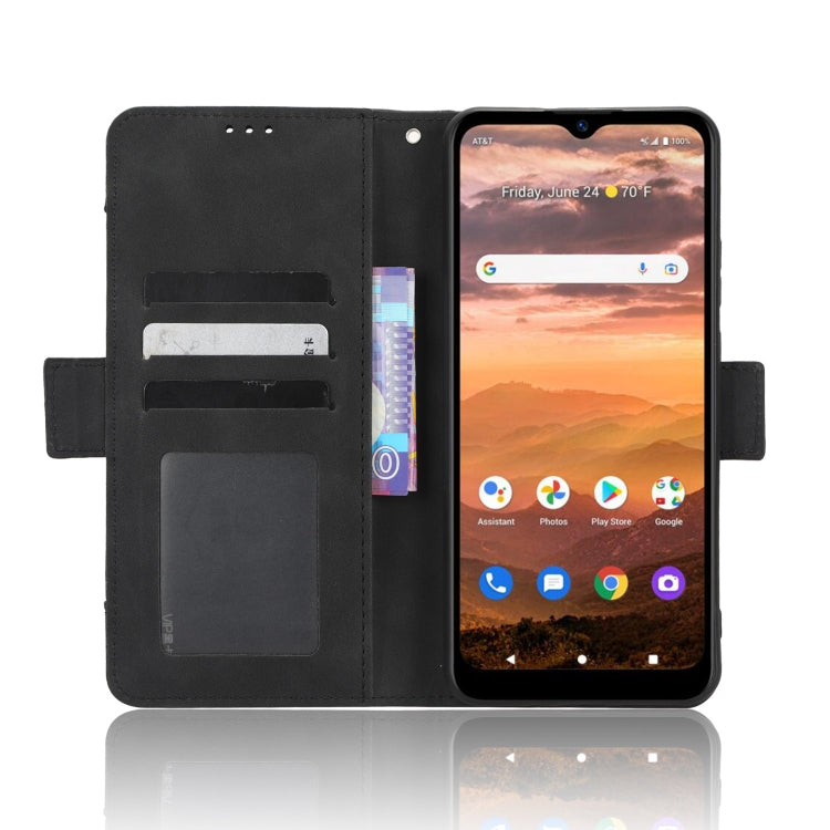 For AT&T Motivate Max U668AA Skin Feel Calf Texture Card Slots Leather Phone Case