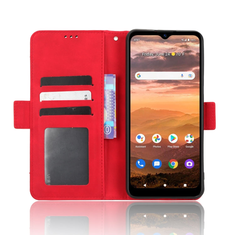 For AT&T Motivate Max U668AA Skin Feel Calf Texture Card Slots Leather Phone Case