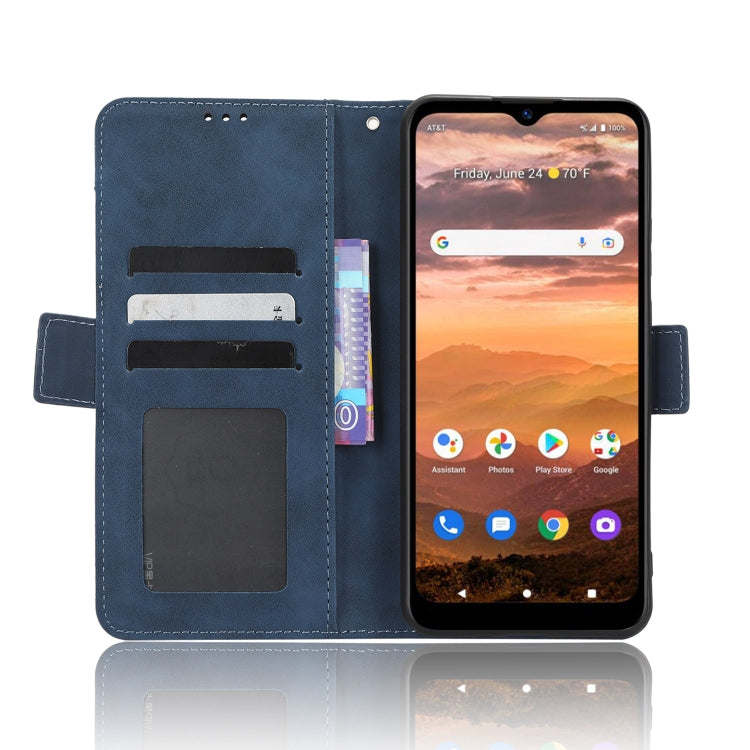 For AT&T Motivate Max U668AA Skin Feel Calf Texture Card Slots Leather Phone Case