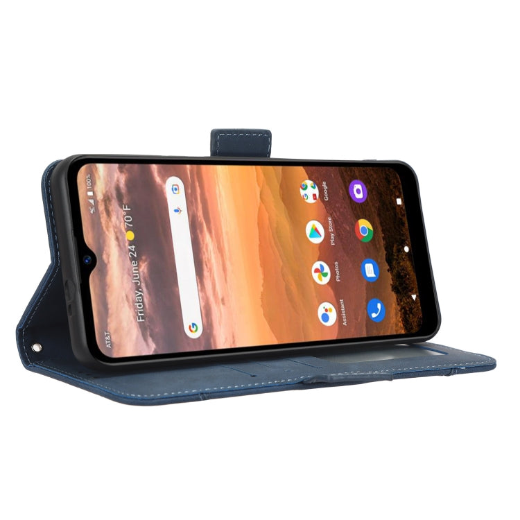 For AT&T Motivate Max U668AA Skin Feel Calf Texture Card Slots Leather Phone Case