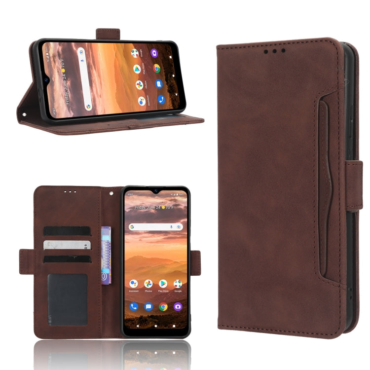 For AT&T Motivate Max U668AA Skin Feel Calf Texture Card Slots Leather Phone Case
