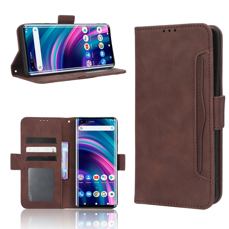 For BLU Bold N2 Skin Feel Calf Texture Card Slots Leather Phone Case