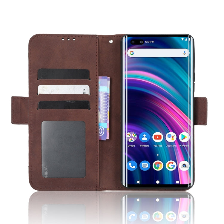 For BLU Bold N2 Skin Feel Calf Texture Card Slots Leather Phone Case