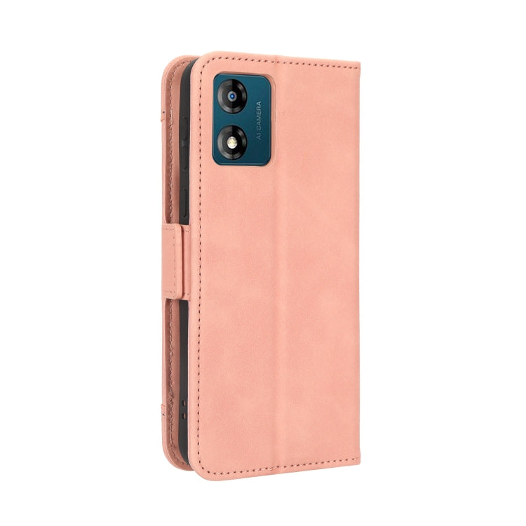 For Motorola Moto E13 4G Skin Feel Calf Texture Card Slots Leather Phone Case