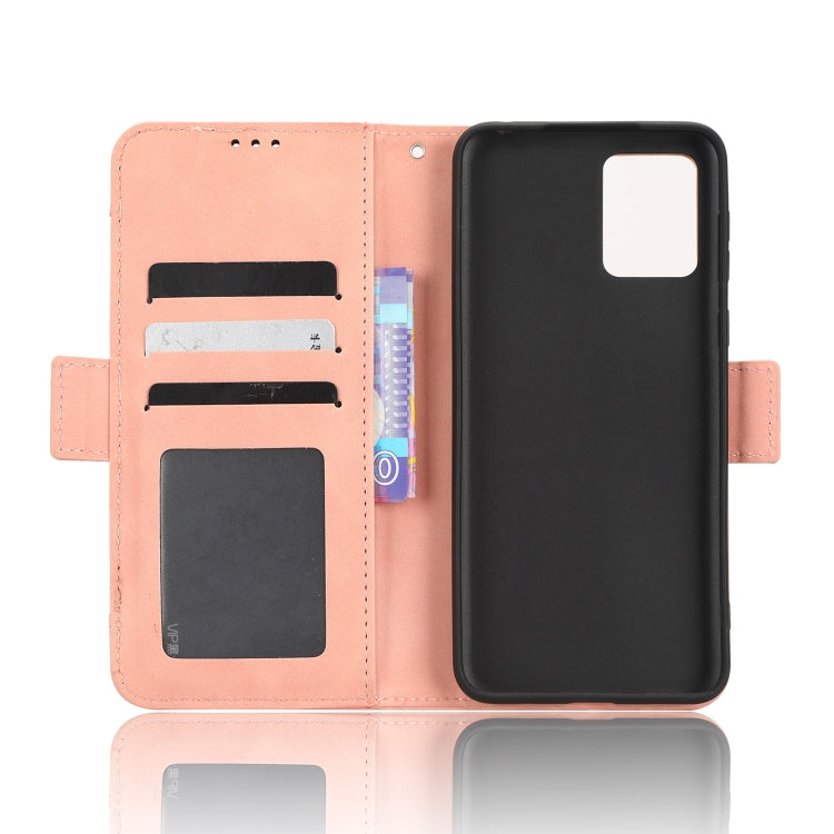 For Motorola Moto E13 4G Skin Feel Calf Texture Card Slots Leather Phone Case