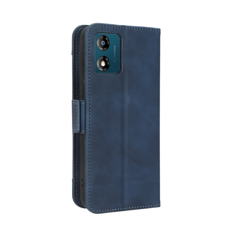 For Motorola Moto E13 4G Skin Feel Calf Texture Card Slots Leather Phone Case