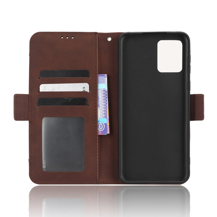 For Motorola Moto E13 4G Skin Feel Calf Texture Card Slots Leather Phone Case