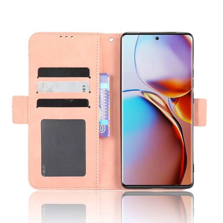 For Motorola Moto X40 Pro Skin Feel Calf Texture Card Slots Leather Phone Case