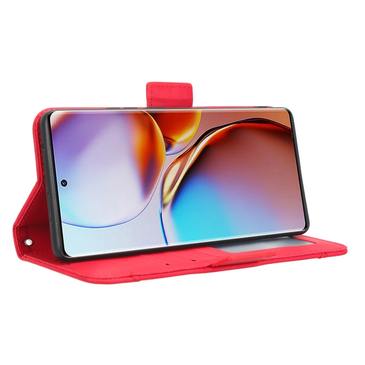 For Motorola Moto X40 Pro Skin Feel Calf Texture Card Slots Leather Phone Case