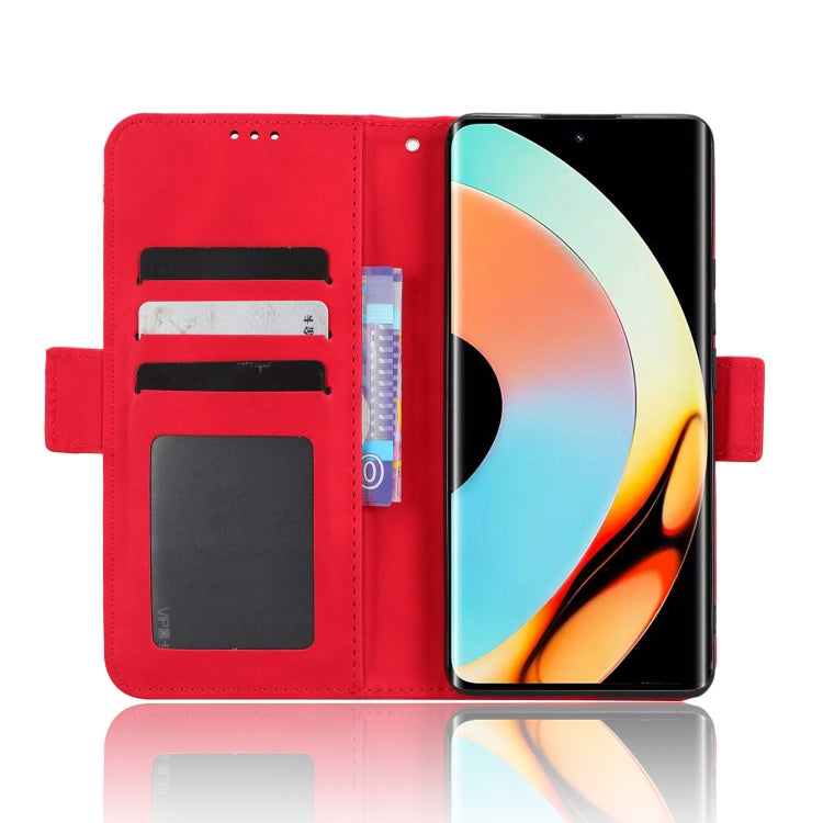 For Realme 10 Pro+ Skin Feel Calf Texture Card Slots Leather Phone Case