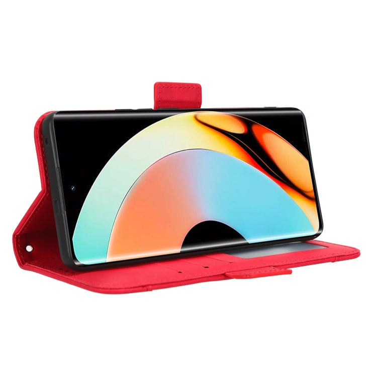 For Realme 10 Pro+ Skin Feel Calf Texture Card Slots Leather Phone Case