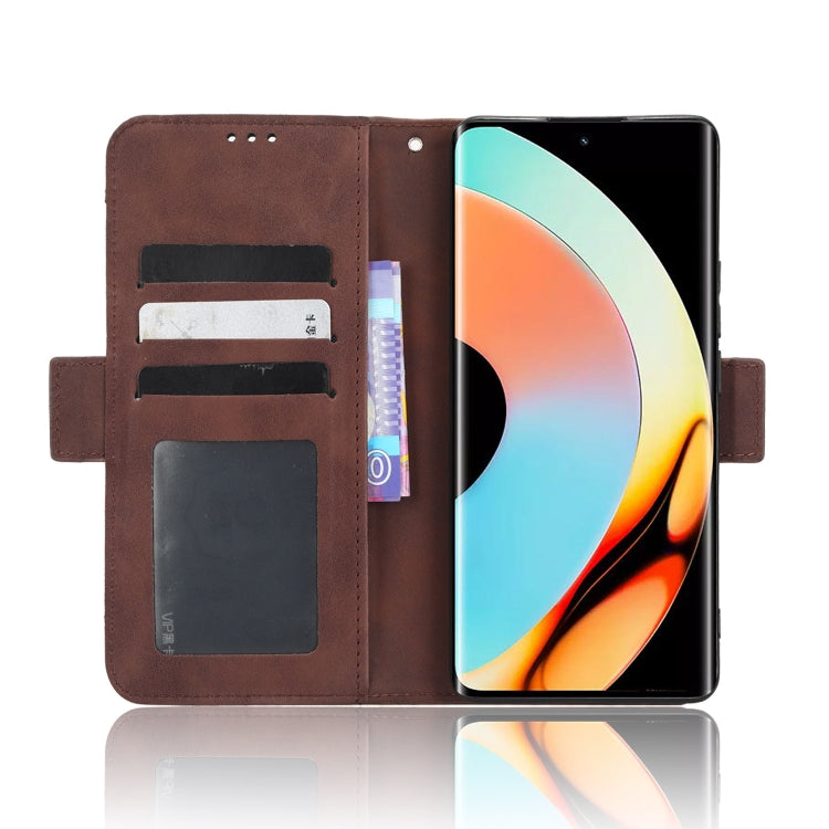 For Realme 10 Pro+ Skin Feel Calf Texture Card Slots Leather Phone Case