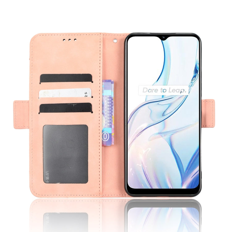 For Realme C30 / C30s Foreign Skin Feel Calf Texture Card Slots Leather Phone Case