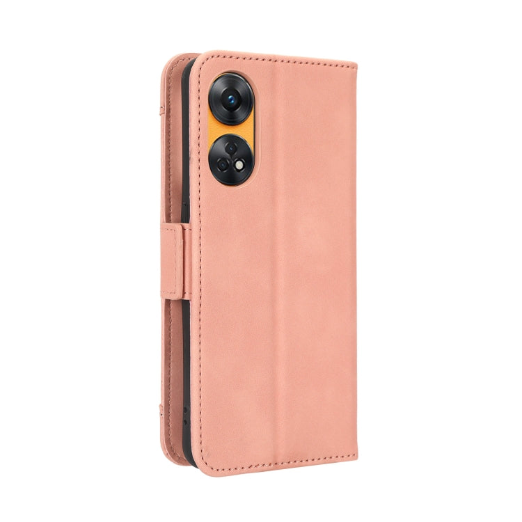 For OPPO Reno8 T 4G Skin Feel Calf Texture Card Slots Leather Phone Case