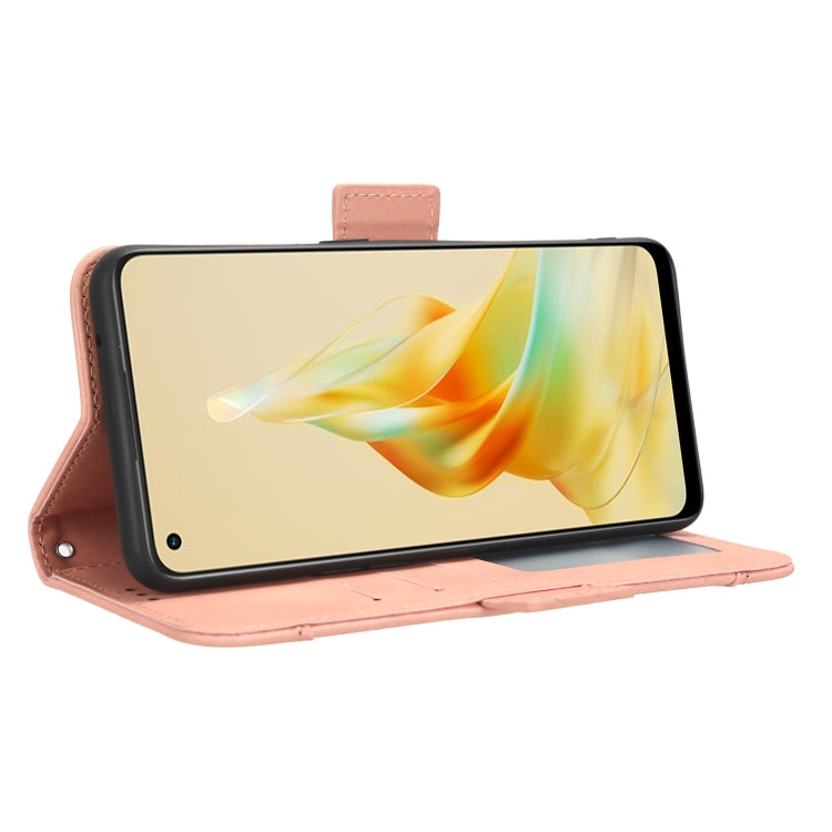 For OPPO Reno8 T 4G Skin Feel Calf Texture Card Slots Leather Phone Case