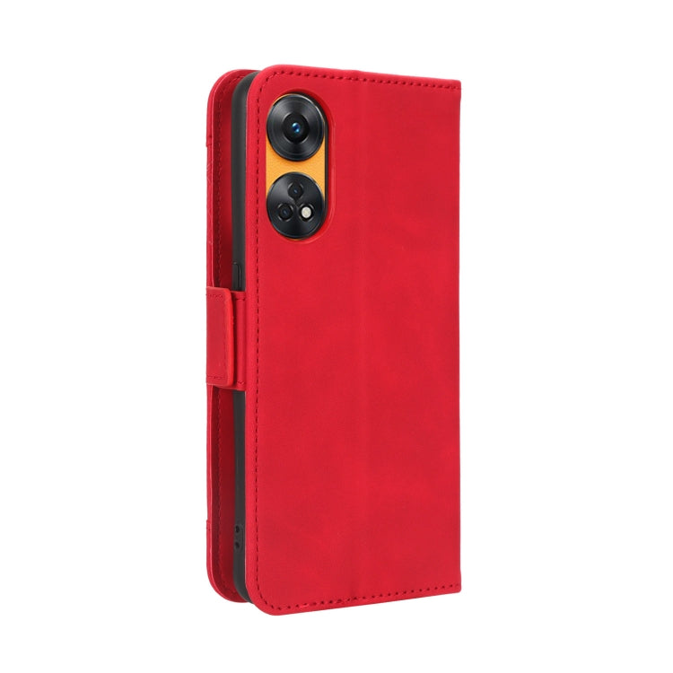 For OPPO Reno8 T 4G Skin Feel Calf Texture Card Slots Leather Phone Case