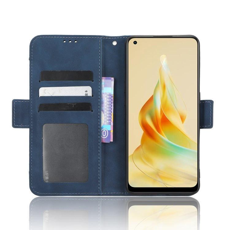 For OPPO Reno8 T 4G Skin Feel Calf Texture Card Slots Leather Phone Case