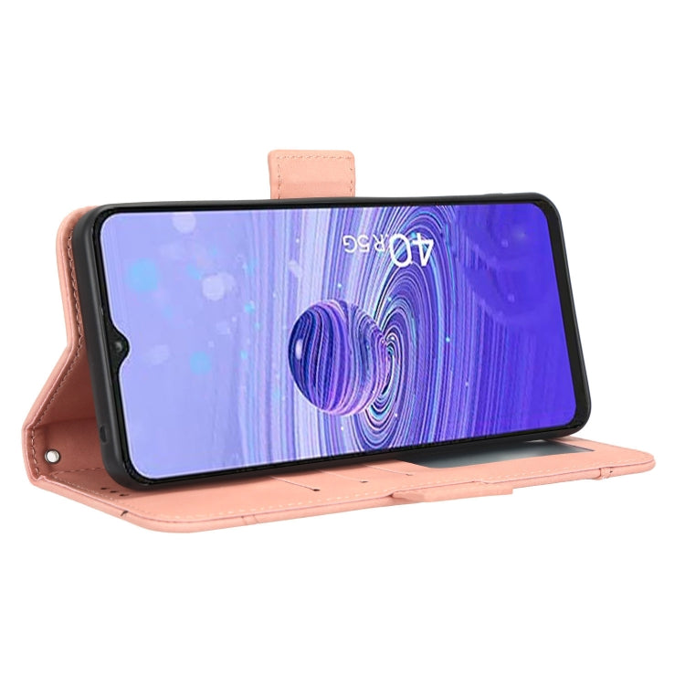 For TCL 40 R 5G Skin Feel Calf Texture Card Slots Leather Phone Case