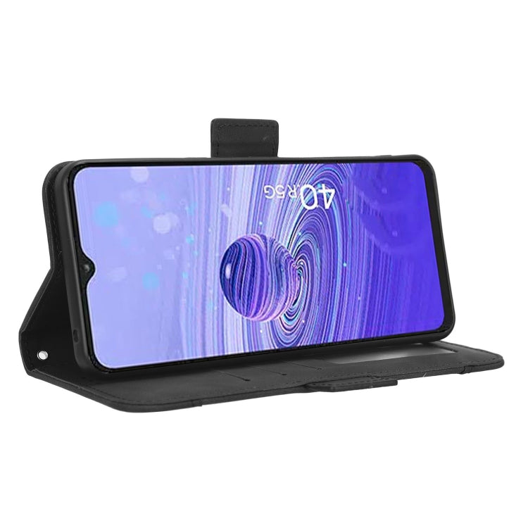 For TCL 40 R 5G Skin Feel Calf Texture Card Slots Leather Phone Case