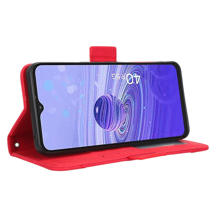 For TCL 40 R 5G Skin Feel Calf Texture Card Slots Leather Phone Case