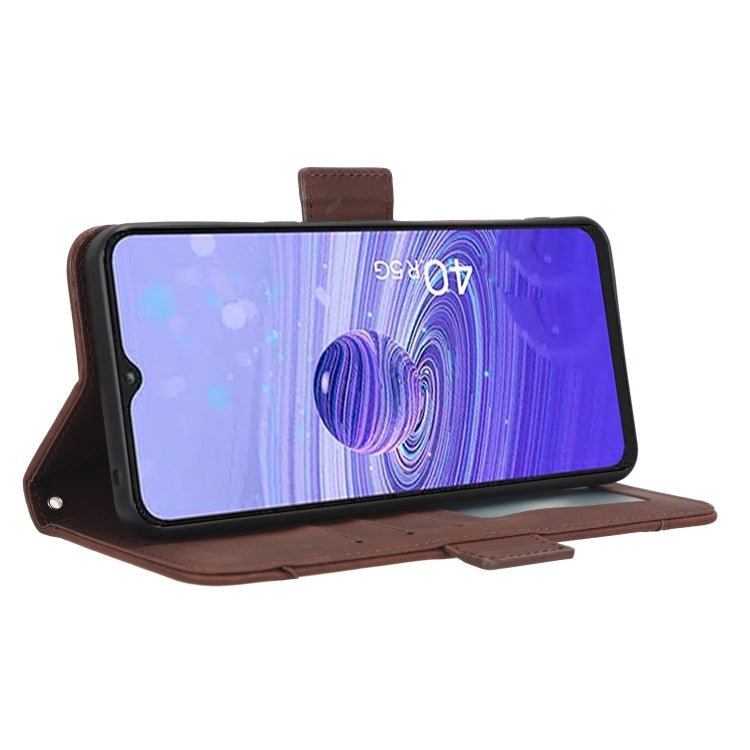 For TCL 40 R 5G Skin Feel Calf Texture Card Slots Leather Phone Case