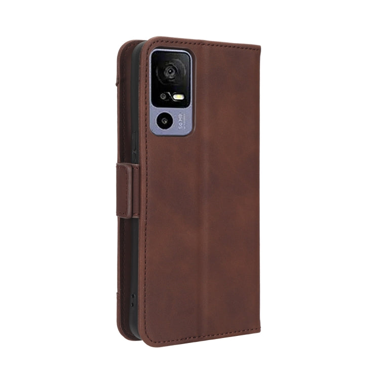 For TCL 40 R 5G Skin Feel Calf Texture Card Slots Leather Phone Case