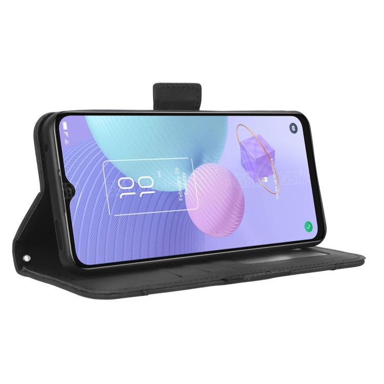 For TCL 405 / 406 T506D Skin Feel Calf Texture Card Slots Leather Phone Case