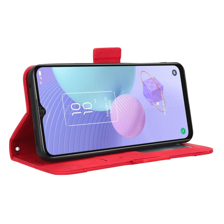 For TCL 405 / 406 T506D Skin Feel Calf Texture Card Slots Leather Phone Case