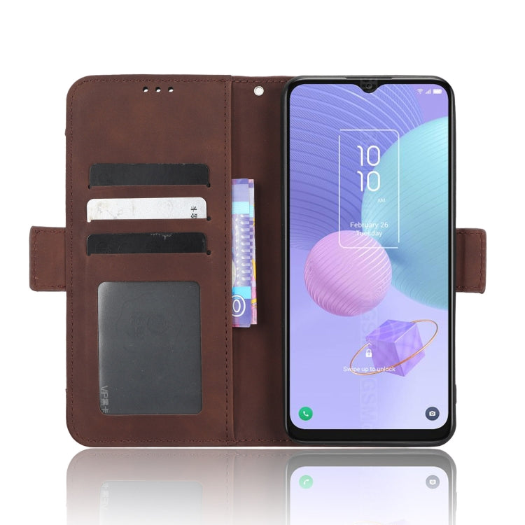 For TCL 405 / 406 T506D Skin Feel Calf Texture Card Slots Leather Phone Case