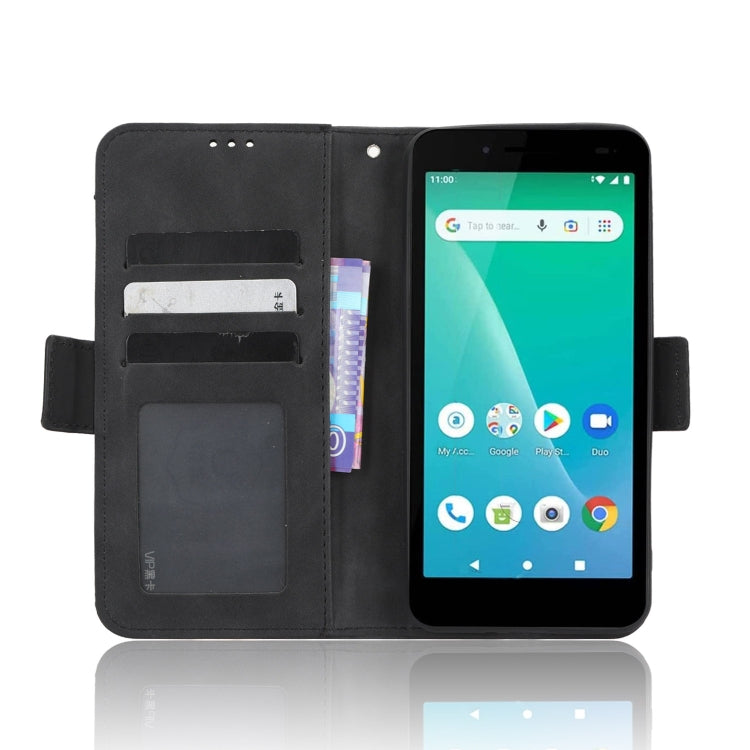 For Unimax UMX U696CL Skin Feel Calf Texture Card Slots Leather Phone Case