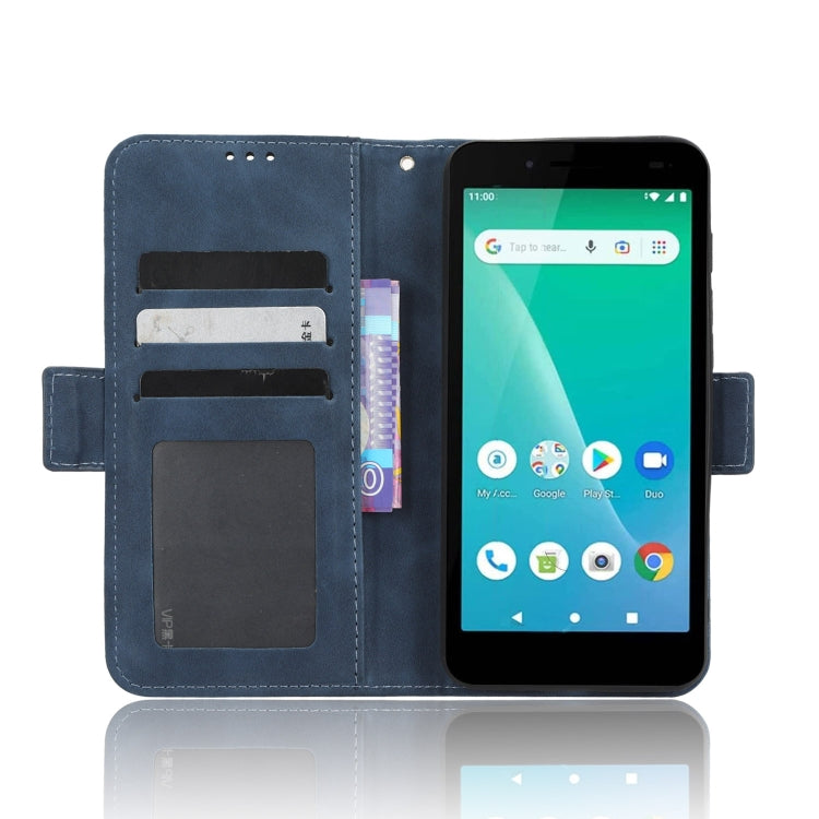 For Unimax UMX U696CL Skin Feel Calf Texture Card Slots Leather Phone Case