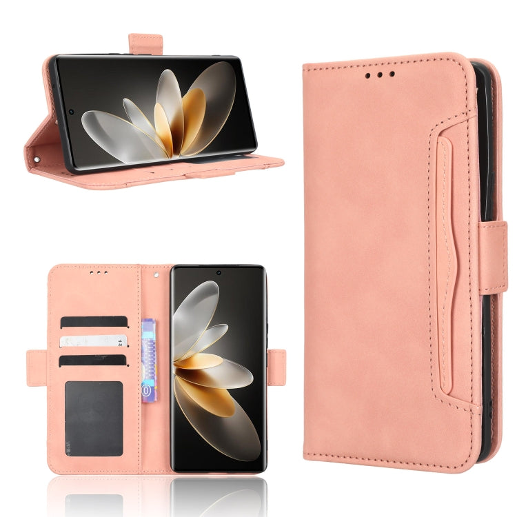 For vivo S16 Pro / S16 Skin Feel Calf Texture Card Slots Leather Phone Case