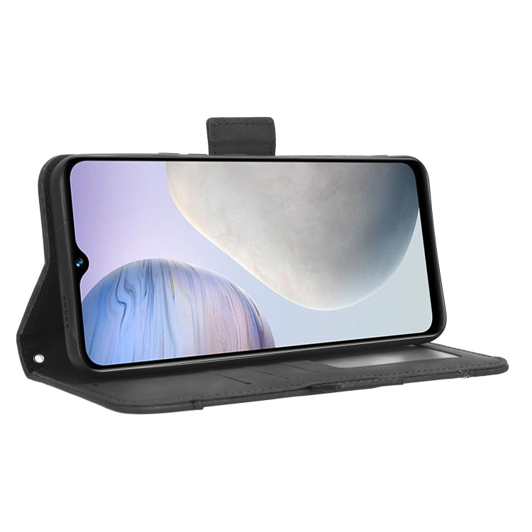 For vivo Y02 4G Skin Feel Calf Texture Card Slots Leather Phone Case