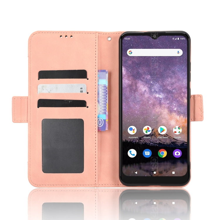 For Wiko Voix U616A Skin Feel Calf Texture Card Slots Leather Phone Case