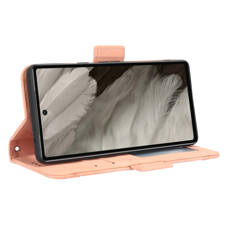 For Google Pixel 7a Skin Feel Calf Texture Card Slots Leather Phone Case