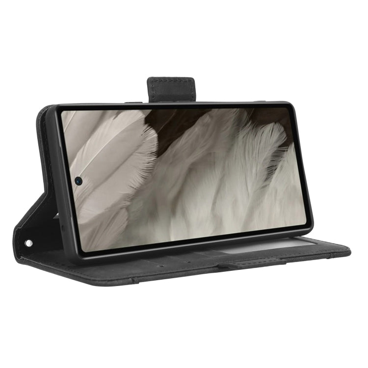 For Google Pixel 7a Skin Feel Calf Texture Card Slots Leather Phone Case