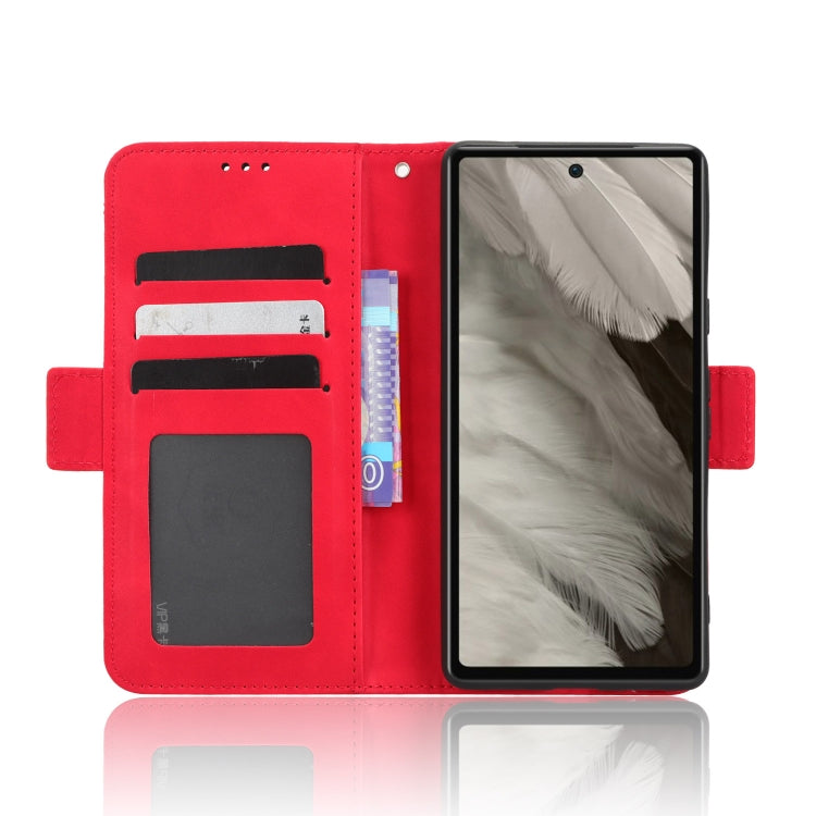 For Google Pixel 7a Skin Feel Calf Texture Card Slots Leather Phone Case