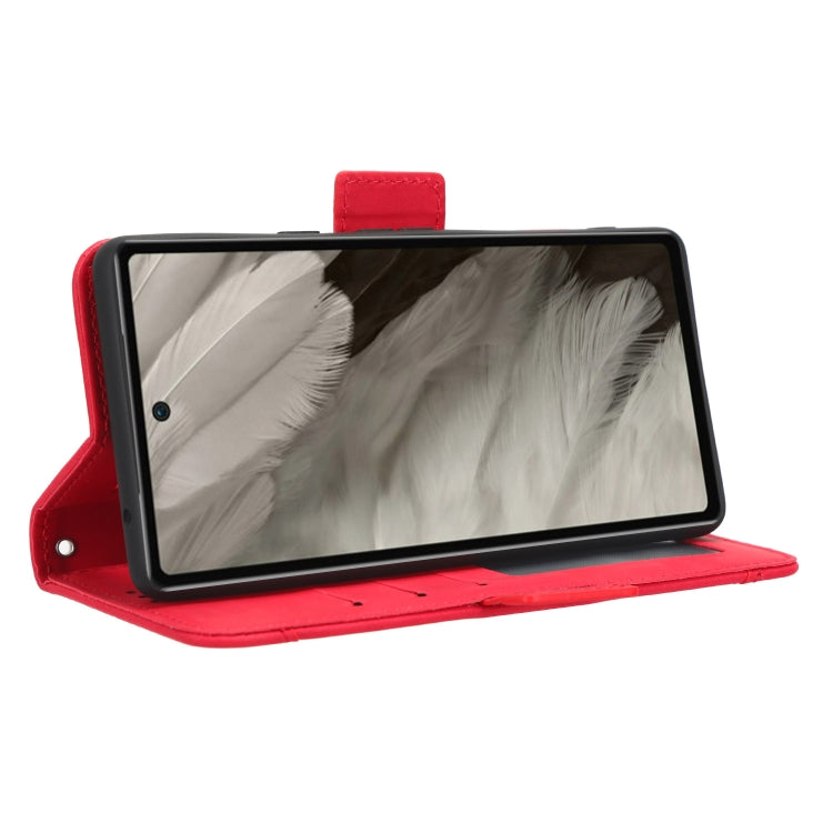 For Google Pixel 7a Skin Feel Calf Texture Card Slots Leather Phone Case