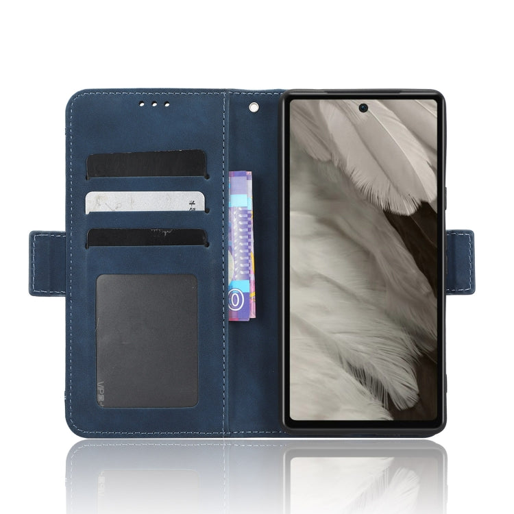 For Google Pixel 7a Skin Feel Calf Texture Card Slots Leather Phone Case