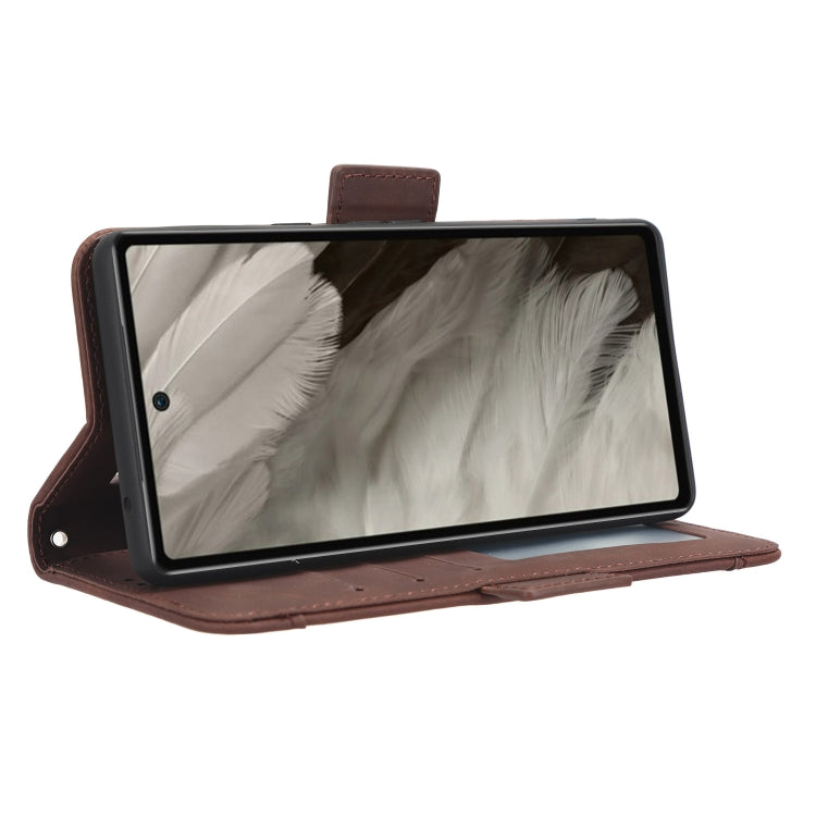 For Google Pixel 7a Skin Feel Calf Texture Card Slots Leather Phone Case