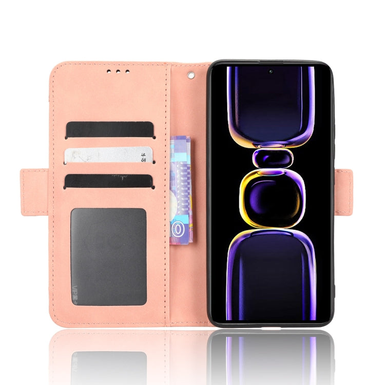 For Xiaomi Redmi K60 5G / K60 Pro Skin Feel Calf Texture Card Slots Leather Phone Case