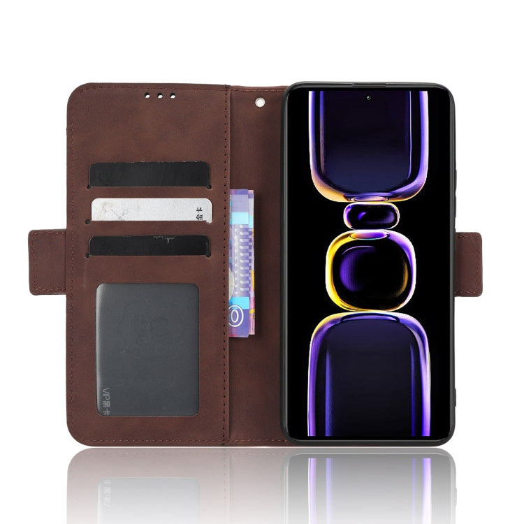 For Xiaomi Redmi K60 5G / K60 Pro Skin Feel Calf Texture Card Slots Leather Phone Case