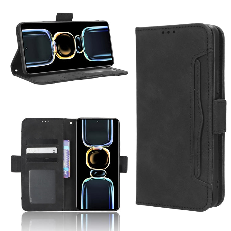 For Xiaomi Redmi K60E 5G Skin Feel Calf Texture Card Slots Leather Phone Case