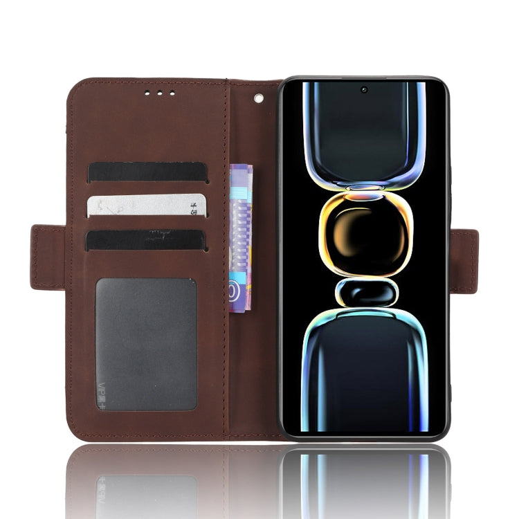 For Xiaomi Redmi K60E 5G Skin Feel Calf Texture Card Slots Leather Phone Case