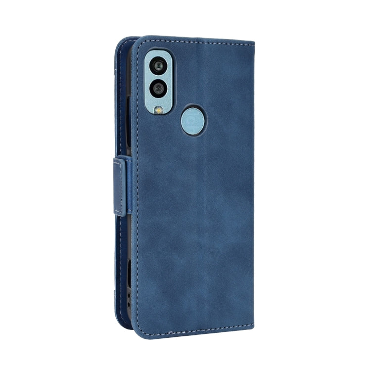 For Kyocera Android One S10 Skin Feel Calf Texture Card Slots Leather Phone Case