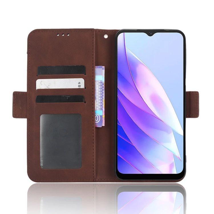 For Blackview A52 Skin Feel Calf Texture Card Slots Leather Phone Case