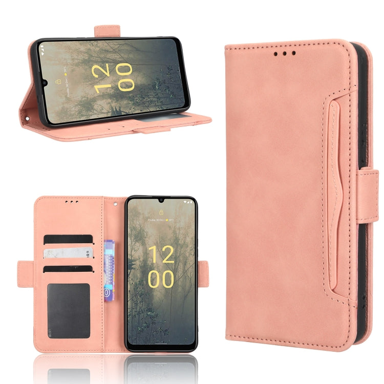 For Nokia C31 Skin Feel Calf Texture Card Slots Leather Phone Case